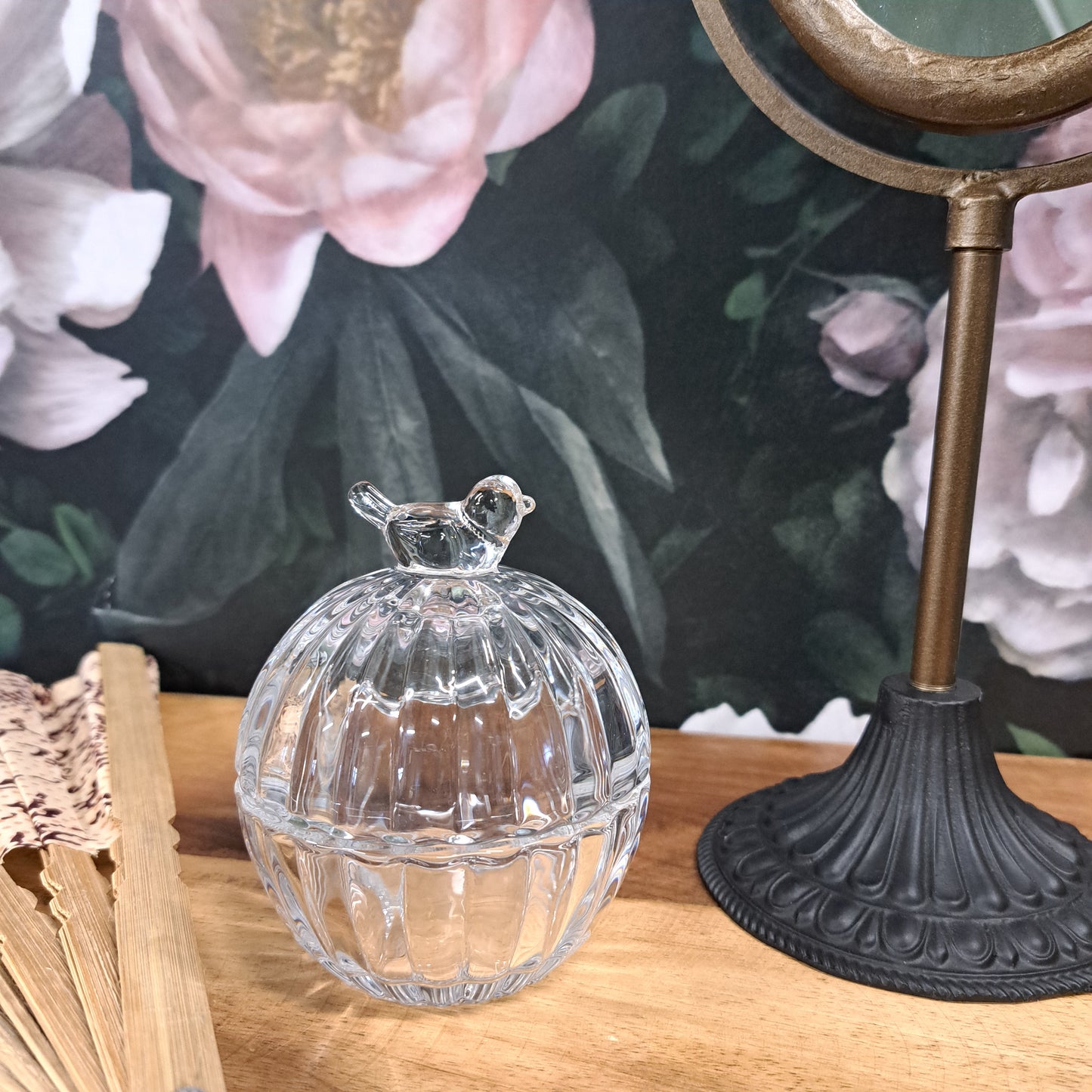 Glasburk med fågel - A Lot Decoration