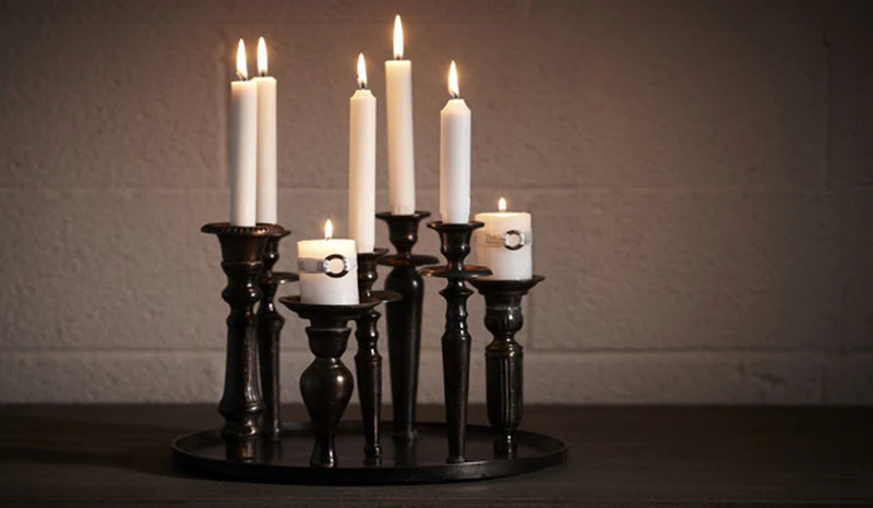Ljusstake Rund med 7 ljushållare - THG