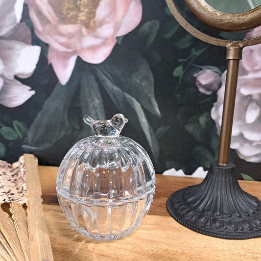 Glasburk med fågel - A Lot Decoration
